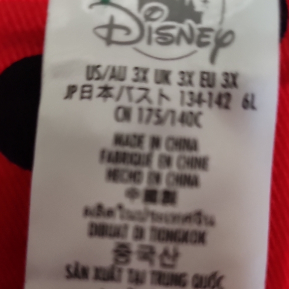 Stylish Disney Minnie Mouse Red Polka Dot Denim Jacket - Picture 4 of 6